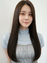メラク バイ コア(Merak by CoRe.gn) 美髪◎髪質改善暗髪ロンググレージュ縮毛矯正艶