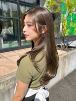 ヘアーアンドエステ ハラダ 滝ノ水店(Hair&Esthe Harada) オリーブブラウン/レイヤーカット/顔まわりカット/髪質改善