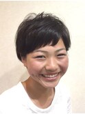 黒髪エアリーショート