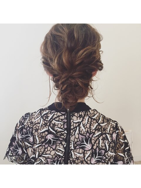 chignon arrange