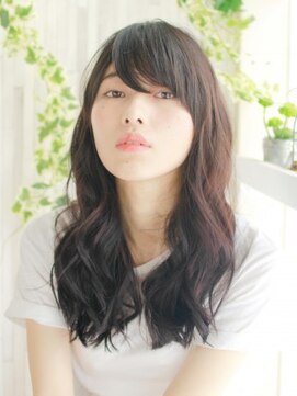 ヘアメイク ナル(hair make nalu) ヘルシーな黒髪ゆるウェーブ