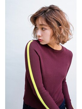 カナン 銀座(CANAAN) ボブの伸ばしかけはカールスタイルでオシャレに！