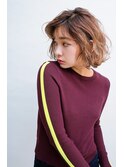 ボブの伸ばしかけはカールスタイルでオシャレに!