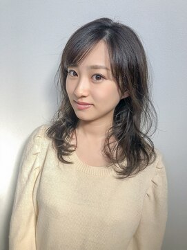 フルール(hair place Fleur) ふんわりパーマをあてたセミロング☆ヘア