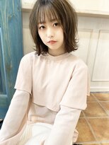 【添田】シースルーバングくびれボブディ ことりベージュ