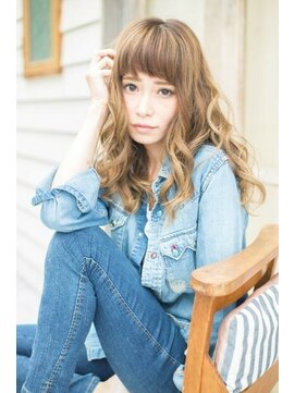 ステージ(STAGE) ペールベージュセクションカラーグラデーションカラー外ハネボブ