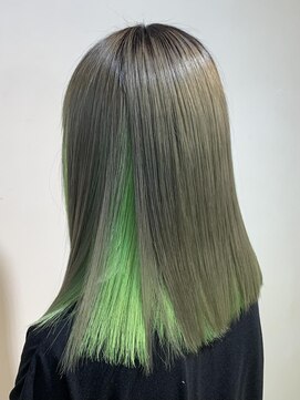 アズール 草加(azule) ライトグリーン インナーカラー