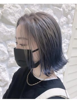 モアナ バイ ヘッドライト大宮店(Moana by HEADLIGHT) Moana【大宮】#グラデーションカラー#ネイビー#ボブ