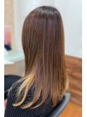 20代30代40代髪質改善カラーアッシュベージュ艶感ストレート