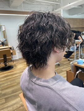 ネイビー(NAVY) ウルフウェーブ　センターパート