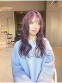 《kando style》ダブルカラー/パープル/ピンク/紫/ロング