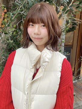 ラミエバイメルト 下北沢(lamie by melt) 花田/グレーベージュ/ボブ/黒髪/レイヤーロング/ベージュ