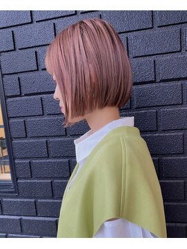 ノエロク 岐阜(noe rok) ダスティピンクのミニボブ