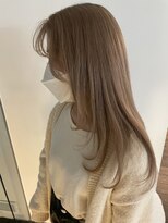 プラスディー(+D)&nbsp;ミルクティーベージュ×顔回りレイヤー