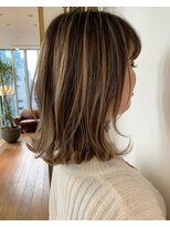 プラスシー(+C)&nbsp;ワンカラーからハイライトカラーへ/福岡地毛にハイライト