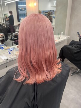 ベレーザ 渋谷(BELEZA) 7120ベビーピンクハイライトグラデーション艶髪ハイトーンカラー