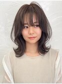顔まわりカット◯ミディアムレイヤー、ロングレイヤー/天神大名