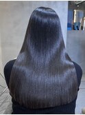 縮毛矯正酸性ストレート髪質改善レイヤーカットオリーブグレー