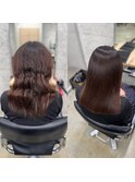 美髪整形　before、after