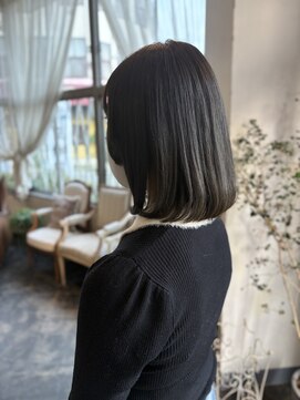 ニコナチカ(nico nachika) オリーブグレージュボブ