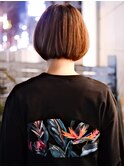 乾かすだけで決まるマッシュルームボブ