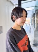 3ヶ月目伸ばしかけショートボブ　京都美容室　進詩織