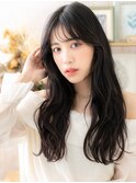 韓国風巻きシースルーバングゆるふわロングh3浦和20代30代40代