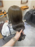 ブリーチなしダブルカラーで作る明るめオリーブベージュ/横浜