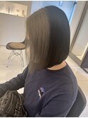 前下がりボブ×デザインカラー