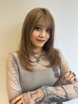 ポイントファイブバイソレイユ 藤沢店(.5 by SOLEIL)&nbsp;ロングレイヤー顔周りレイヤーシャギーレイヤーブリーチベージュ