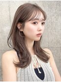 レイヤー/髪質改善/縮毛矯正/暗めカラー/前髪似合わせ