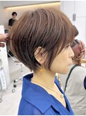 前髪カタログ/イメチェンスタイル／ウェーブパーマ/こなれミディ