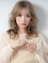 カバーヘア ブリス 大宮西口(COVER HAIR bliss)&nbsp;ハイトーンカラーフレンチカジュアル波巻きウェーブパーマu大宮