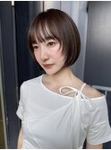 MINX宇都　顔まわりレイヤー　自然な丸みのボブ