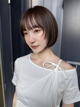 ミンクス 銀座店(MINX) MINX宇都　顔まわりレイヤー　自然な丸みのボブ