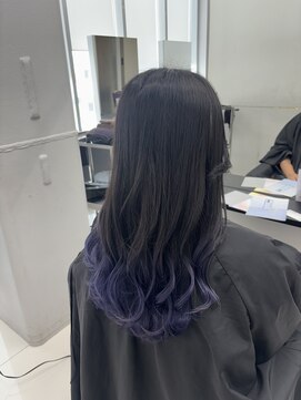 アライブ ハラジュク(ALIVE harajuku) 【ALIVE 夕貴】ブルーラベンダーグラデーションカラー