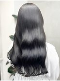透明感◎ブルーブラックで美髪イメチェン