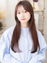 カバーヘア ブリス 川口(COVER HAIR bliss)&nbsp;シースルーバング顔回りレイヤーロングストレートa20代30代40代!