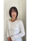 くびれヘアアプリコットオレンジハイライトカラーショートカット