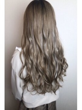 ジュエル アンド バービー(Jewel&Barbie) 【専門店】黒髪アッシュグレージュグラデーションエクステカラー