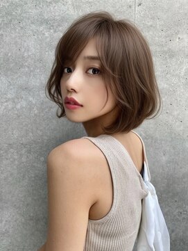 ユアーズヘア 神楽坂はなれ店(youres hair) レイヤーカット　くびれレイヤー　ボブ　丸みショート　前髪
