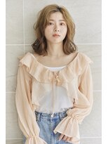 アトラ ハッピーヘアライフ 昭和町店(attra happyhairlife)&nbsp;ミディアムパーマ/コテ巻風パーマ/くせ毛風パーマ/大人ボブ