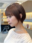 コンパクトショートカット丸みショートくびれショートボブ表参道