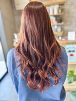 ウェリラバイハク(WeLila by haku)&nbsp;レイヤーカット×レッドオレンジカラー