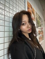 ミヨン 京都烏丸店(miyon) 【miyon】韓国レイヤーカット×暗髪カラー×髪質改善