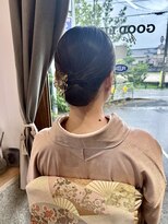 グッドライフヘアー(GOOD LIFE hair)&nbsp;『タイトシニヨン×訪問着着付け』
