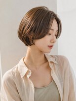 エードット(a.) 大人ナチュラル暗髪ブラウン艶髪ロングヘアレイヤーカット小顔