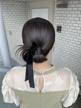 フェリーチェ 六本木店(Felice) シニヨン タイトヘア カチモリ ボブアレンジ 浴衣 参列