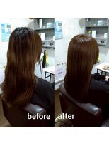 コルテ 倉敷西坂店(CoRte.)&nbsp;【before/after】扱いやすさも可愛さも叶える髪質改善ストレート