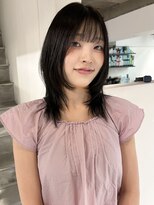ヨーク(YOKE)&nbsp;【 YOKE 】ミディアムレイヤーハッシュカットディープグレー